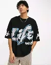 Men's Typography Slim Round Black Tshirts